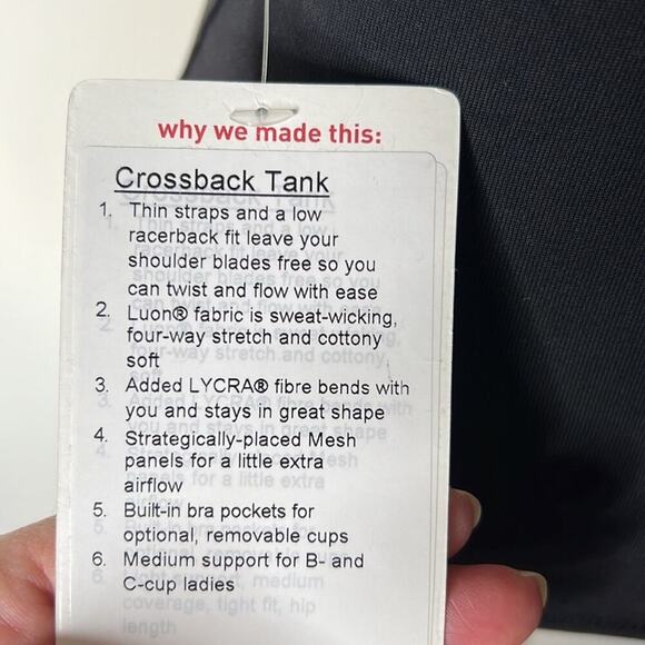 Lululemon Black Cross Back Tank - Picture 8 of 11